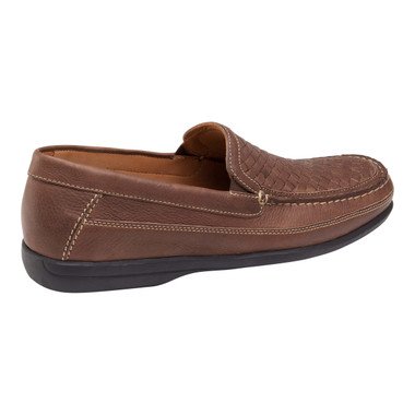 Johnston Murphy Men's Locklin Woven Venetian 25-3996 Tan Oiled